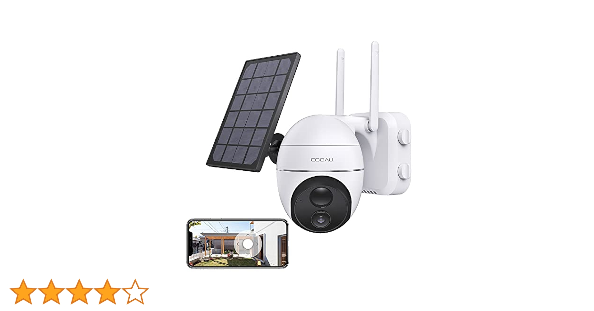COOAUネットワーク防犯カメラ(チルト、パン機能付) Amazon.co.jp: 【24時間全日録画・自動追尾】COOAU 400万高画素